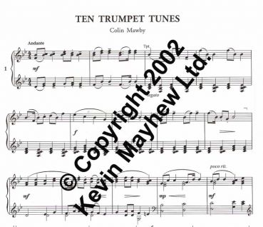 Notenbeispiel Trumpet Tunes Mawby